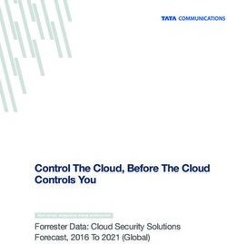 Control The Cloud, Before The Cloud Controls You - Forrester Data: Cloud Security Solutions Forecast, 2016 To 2021 (Global) - Tata ...