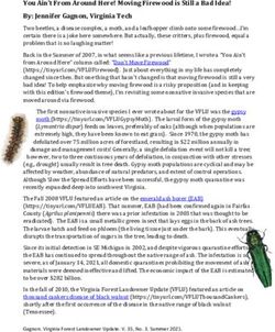 You Ain't From Around Here! Moving Firewood is Still a Bad Idea! By: Jennifer Gagnon, Virginia Tech - Virginia Forest ...