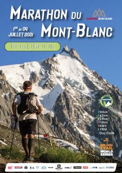 ROADBOOK - Marathon du Mont-Blanc
