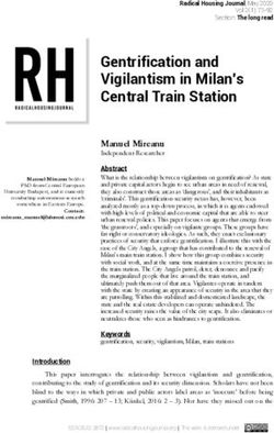 Gentrification and Vigilantism in Milan's Central Train Station - Radical Housing Journal