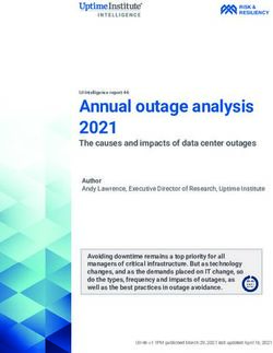 Annual outage analysis 2021 - The causes and impacts of data center outages - Velir