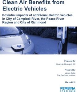 Clean Air Benefits from Electric Vehicles - Potential impacts of additional electric vehicles in City of Campbell River, the Peace River Region ...