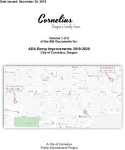 ADA Ramp Improvements 2019-2020 - Date Issued: December 30, 2019 - City of Cornelius