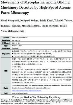 Movements of Mycoplasma mobile Gliding Machinery Detected by High-Speed Atomic Force Microscopy