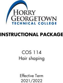 INSTRUCTIONAL PACKAGE - COS 114 Hair shaping Effective Term 2021/2022