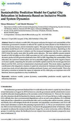 Sustainability Prediction Model for Capital City Relocation in Indonesia Based on Inclusive Wealth and System Dynamics - MDPI