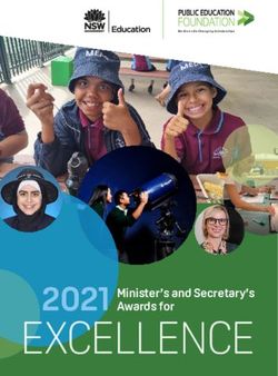 EXCELLENCE 2021 Minister's and Secretary's - Awards for - Public Education Foundation