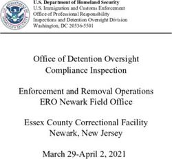 Office of Detention Oversight Compliance Inspection Enforcement and Removal Operations ERO Newark Field Office Essex County Correctional Facility ...