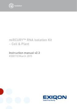 MiRCURY RNA Isolation Kit - Cell & Plant - Instruction manual v2.3 #300110 March 2015