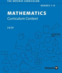 MATHEMATICS Curriculum Context - THE ONTARIO CURRICULUM GRADES 1-8