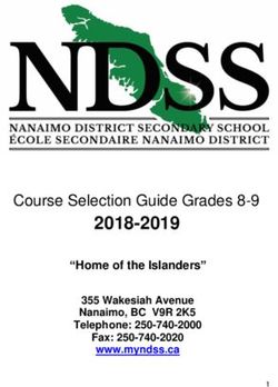 2018-2019 Course Selection Guide Grades 8-9 - "Home of the Islanders" - Nanaimo District Secondary ...