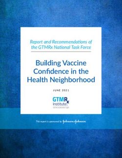 Building Vaccine Confidence in the Health Neighborhood - Report and Recommendations of the GTMRx National Task Force