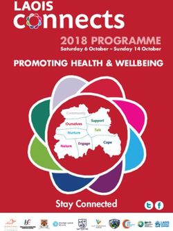 2018 PROGRAMME - Your Mental Health