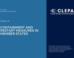 CONTAINMENT AND RESTART MEASURES IN MEMBER STATES - clepa