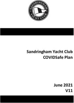 Sandringham Yacht Club COVIDSafe Plan June 2021 - V11