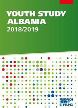 YOUTH STUDY ALBANIA 2018/2019 - Bibliothek der Friedrich-Ebert-Stiftung
