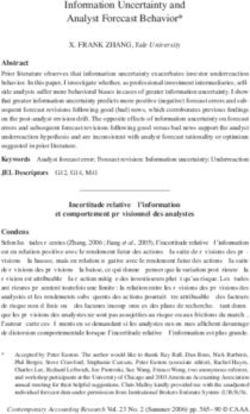 Information Uncertainty and Analyst Forecast Behavior