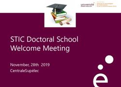 STIC Doctoral School Welcome Meeting - November, 28th 2019 CentraleSupélec - Université Paris-Saclay