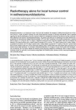 Radiotherapy alone for local tumour control in esthesioneuroblastoma