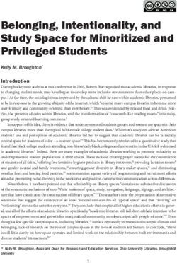 Belonging, Intentionality, and Study Space for Minoritized and Privileged Students
