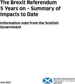 The Brexit Referendum 5 Years on - Summary of Impacts to Date - Information note from the Scottish Government