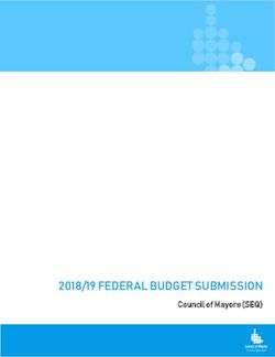 2018/19 FEDERAL BUDGET SUBMISSION - Council of Mayors (SEQ)