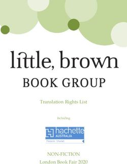 NON-FICTION Translation Rights List - London Book Fair 2020 Including