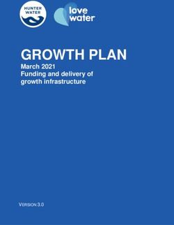 GROWTH PLAN March 2021 Funding and delivery of growth infrastructure - VERSION 3.0 - Hunter Water