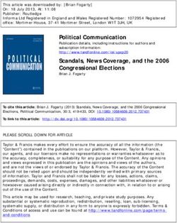 Political Communication - Publication details, including instructions for authors and subscription information