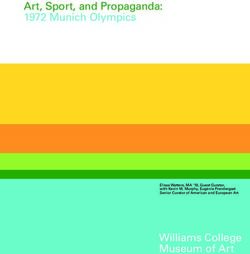 Art, Sport, and Propaganda: 1972 Munich Olympics - Williams College Museum of Art Elissa Watters, MA '18, Guest Curator, with Kevin M. Murphy ...