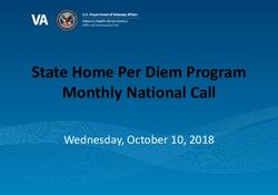 State Home Per Diem Program Monthly National Call - Wednesday, October 10, 2018 - The National Association of State Veterans ...