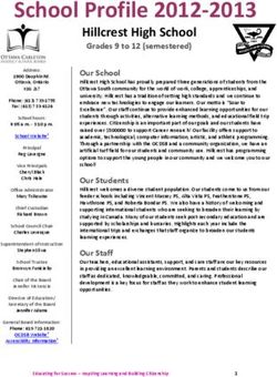 School Profile 2012-2013 - Hillcrest High School
