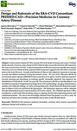 Design and Rationale of the ERA-CVD Consortium PREMED-CAD-Precision Medicine in Coronary Artery Disease - MDPI