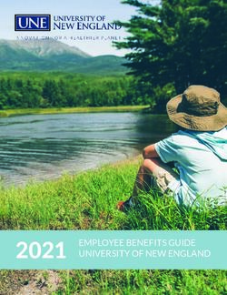 2021 EMPLOYEE BENEFITS GUIDE - UNIVERSITY OF NEW ENGLAND