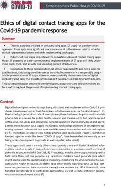 Ethics of digital contact tracing apps for the Covid-19 pandemic response - Kompetenznetz Public ...