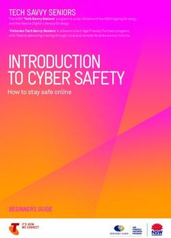 INTRODUCTION TO CYBER SAFETY - TECH SAVVY SENIORS - Telstra
