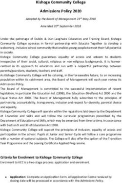 Kishoge Community College Admissions Policy 2020