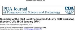 SUMMARY OF THE EMA JOINT REGULATORS/INDUSTRY QBD WORKSHOP (LONDON, UK; 28-29 JANUARY 2014)