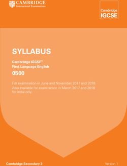 SyllabuS 0500 Cambridge IGCSE First language English - Cambridge International