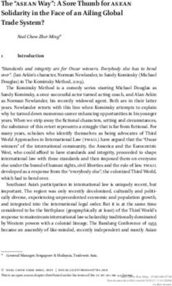 The "ASEAN Way": A Sore Thumb for ASEAN Solidarity in the Face of an Ailing Global Trade System? - Brill