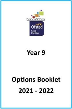 Year 9 Options Booklet 2021 2022 - Boldon School