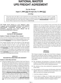 NATIONAL MASTER UPS FREIGHT AGREEMENT - For the Period: August 1, 2013 2018 through July 31, 2018 2023 - Teamsters Local 776