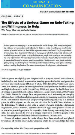 The Effects of a Serious Game on Role-Taking and Willingness to Help