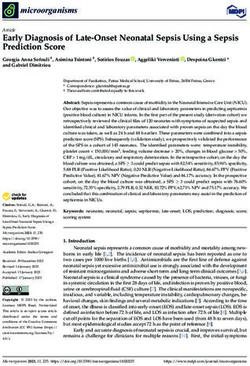 Early Diagnosis of Late-Onset Neonatal Sepsis Using a Sepsis Prediction ...