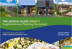 THE DESIGN GUIDE (DRAFT) - Supplementary Planning Document SOUTH DOWNS LOCAL PLAN PUBLIC CONSULTATION JULY 2021