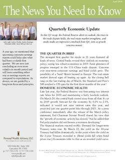 Quarterly Economic Update - Personal Wealth ...