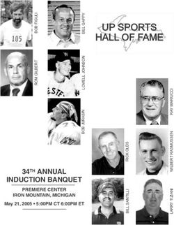 UP SPORTS HALL OF FAME - INDUCTION BANQUET 34TH ANNUAL - UP SPORTS HALL OF ...