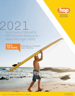 2021Summary of Benefits - HAP Choice Medicare - West Michigan HMO HAP IS HERE