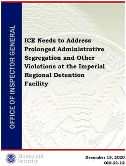 ICE Needs to Address Prolonged Administrative Segregation and Other Violations at the Imperial Regional Detention Facility - December 18, 2020