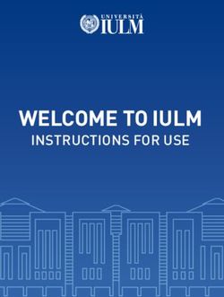 WELCOME TO IULM INSTRUCTIONS FOR USE